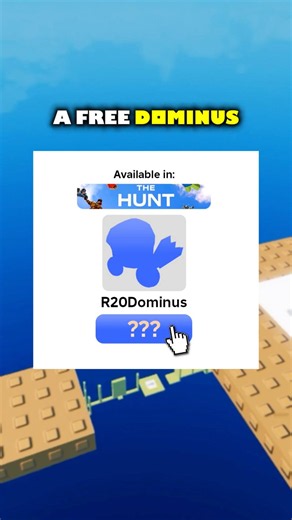 HOW TO GET THE FREE DOMINUS IN THE HUNT ROBLOX 😭
