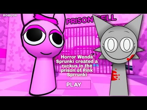 Horror Wenda Sprunki created a ruckus in the prison of Pink Sprrunki/Roblox