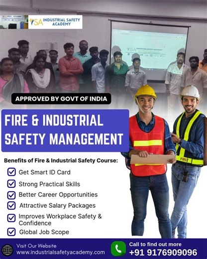 Fire and Industrial Safety Courses in Chennai & Saudi Arabia | Industrial Safety Academy | #hse
