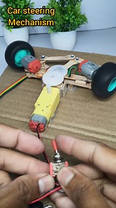 Hello friends, today I have made a science project. Friends, today I have made a mechanism system with the help of which the wheels of any car can turn to the right and left. | The magic project