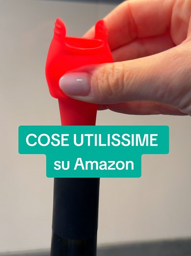 Per richiudere facilmente le bottiglie non finite 🍷 | LINK IN BIO 👉🏻 sezione Cucina #coseonline #amazon #silicone #cucina #accessoriutili