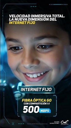 PLAN INTERNET FIJO 500 MBPS $12,70