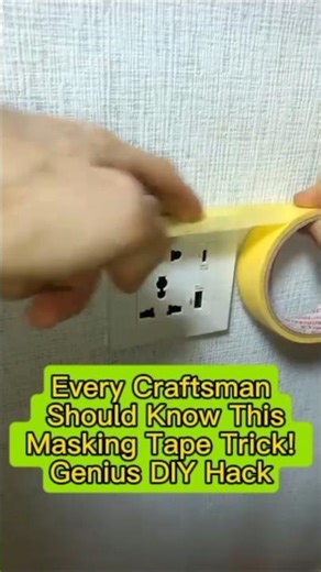 Every Craftsman Should Know This Masking Tape Trick! Genius DIY Hack #homedecordiy #diy #usa #canada