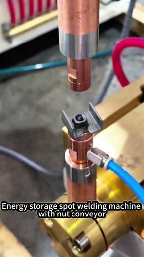 Energy Storage Spot Welding Machine with Nut Conveyor – Automated Nut Welding System