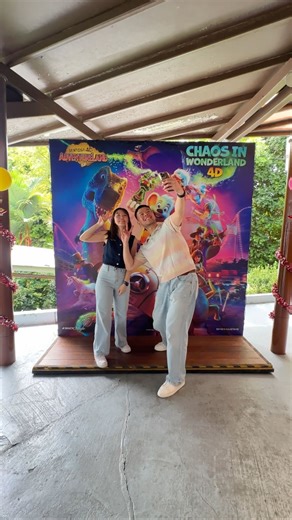 Sentosa on Instagram: "Buckle up — a brand-new 4D AdventureLand show has arrived on Sentosa! 🎢✨ Chaos in Wonderland is full of thrills, surprises, and non-stop action. Follow Ed & Edda as dinosaurs stomp, pirates duel, and fairy-tale baddies run wild after a magical artefact turns the park upside down. Grab your favourite people, put on your 4D glasses, and get ready for the wildest ride yet. 👀💫 Purchase tickets in our link in bio. #DiscoverSentosa #SentosaIsland"
