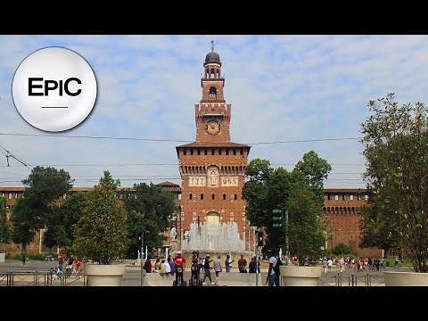 Castello Sforzesco (Castle) - Milan, Italy (HD)