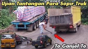 522K views · 4.3K reactions | Ujian Tantangan Para Sopir Truk Trailer Gandeng Panjang Melewati Tikungan Tajam Jalan Sempit Menuju PLTA Batang Toru Marancar Tapanuli Selatan | Gabe Cs | Facebook