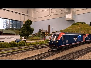 HO Scale Amtrak Trains in Action