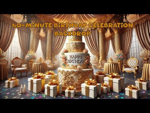 1 Hour Birthday Party Background | Relaxing Celebration Ambience for Parties & Events