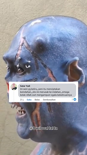 68K views · 397 reactions | Modifikasi tubuh disebut seni? #bodymodification #tattoo #implant #piercing #bodyart #lifestyle #fashion #subculture | Dwilova id | Facebook