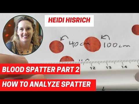 Blood Spatter: How to Analyze Spatter