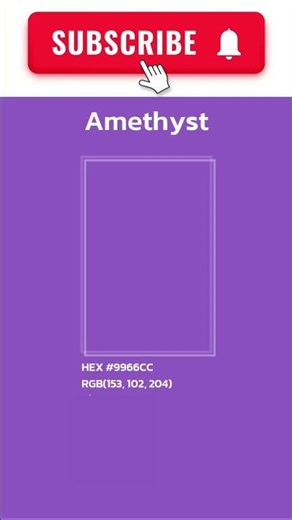 All colors A-Z part 25. Amethyst Color