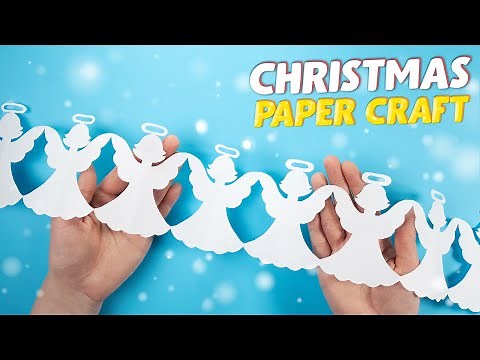 🎅DIY Christmas craft: How to make an angel garland
