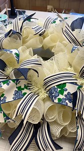 22 reactions | Adding ribbon tails to your deco mesh wreath can add a...