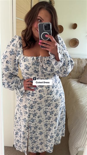 Pretty Summer Milkmaid Dress Review from TikTok Shop