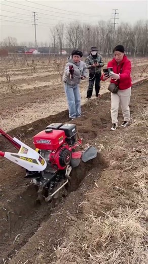 Mini Trenching Machine Power Test Amazing Performanc#shorts #MiniTrenche #FarmersLife #ModernFarming