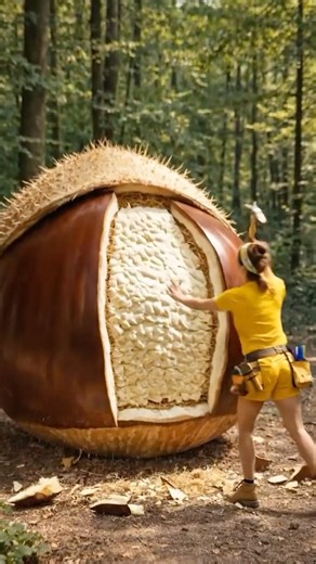 Turning a Giant Chestnut Into a Living Room