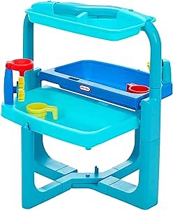 Little Tikes Easy Store Outdoor Folding Water Play Table with Accessories for Kids, Children, Boys & Girls 3+ Years, Mutlicolor, 660429C3