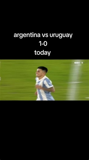 Argentina Wins 1-0 Against Uruguay in Today’s Match