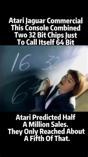 Atari Jaguar Commercial 1994 - The 64 Bit Claim Was Actually A Clever Bit Of Math Trickery