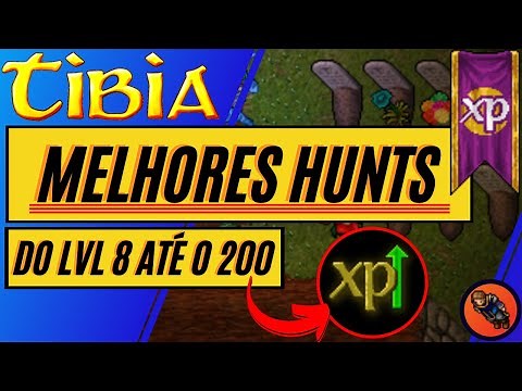 ⚠️[MELHORES HUNTS DO TIBIA]⚠️ TODAS AS HUNTS POSSÍVEIS ATÉ LVL 200