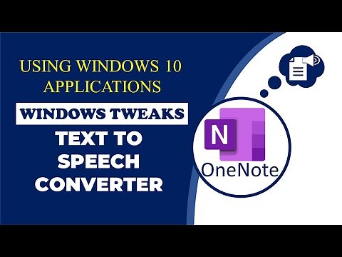 How to convert text to speech using one note?