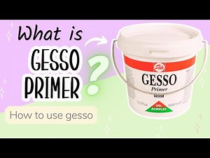 How to use GESSO / How to use gesso on canvas