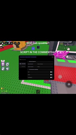 BEST sab SPAWNER SCRIPT! #viral #fyp #sab #script #spawner #stealabrainrot #sabspawnerscript