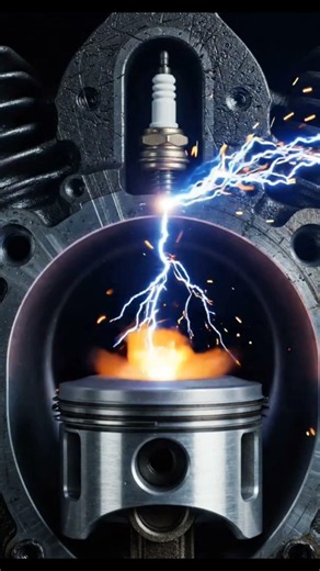Car Engine Working Explained in 45 Seconds 🚗