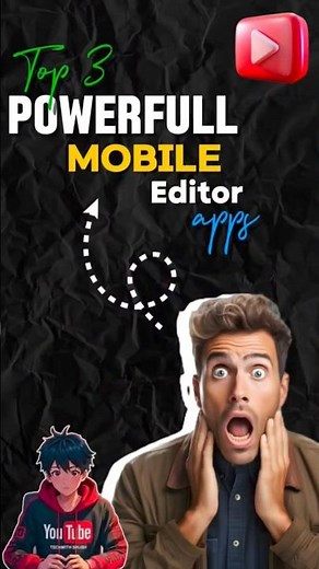 Top 3 best Mobile editing apps #shorts