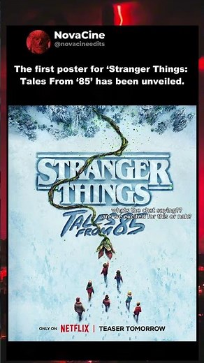 First Poster for ‘Stranger Things: Tales From ’85’ Revealed #st5 #strangerthings #netflix