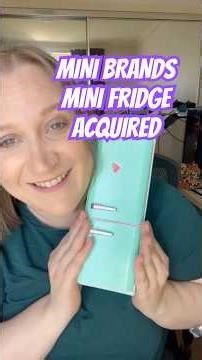Mini Brands Mini Fridge is my most prized possession 🤣 ‪@MiniBrands_ZURU‬ #minibrands #minifridge