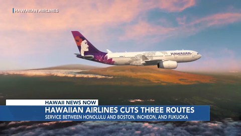 Hawaiian Airlines to suspend three underperforming routes