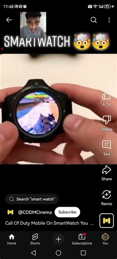 You can run Codm on a watch