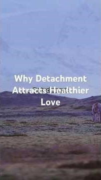 Why Detachment Attracts Healthier Love