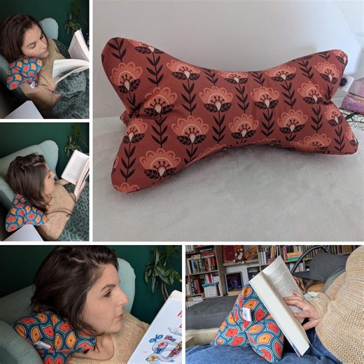 Reading Bone Ergonomic Reading Pillow Multi-position Book Holder Lightweight Bed Reading Support Gift Book Accessories Gift Reader - Etsy Canada