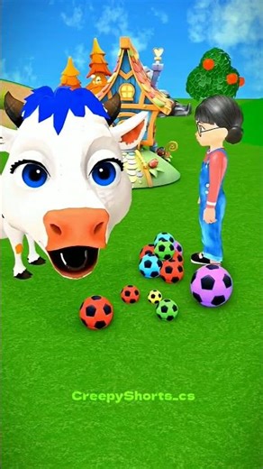 Tani Scary teacher and Cow So CoolFootball | #scaryteacher3d #shorts