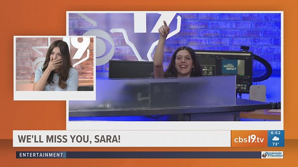 See ya, Sara! CBS19 says 'goodbye' to meteorologist Sara Blue