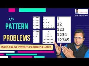 Most Asked Pattern Questions In Java | Java For Beginners | #MyCodeWorks
