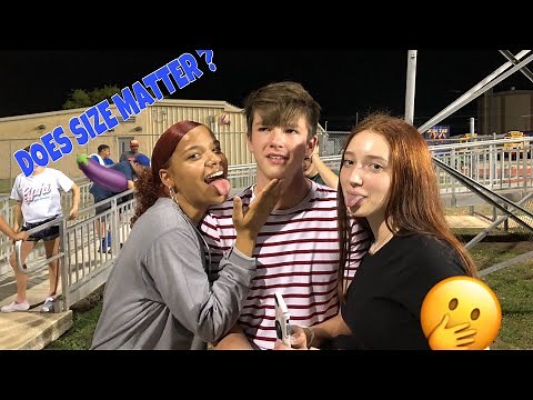 DOES SIZE MATTER ?? ( HIGH SCHOOL Edition) | Public Interview