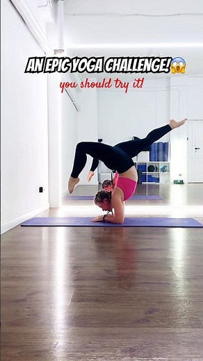 I almost did it💪🏻😱#yogapose #dancechallenge #yogatrick #yogachallenge #acrotrick #yogapractice