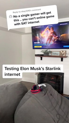 Reply to @xbay1216 Works just fine for your average person playing video games! #elonmusk #fortnite #starlink #spaceX