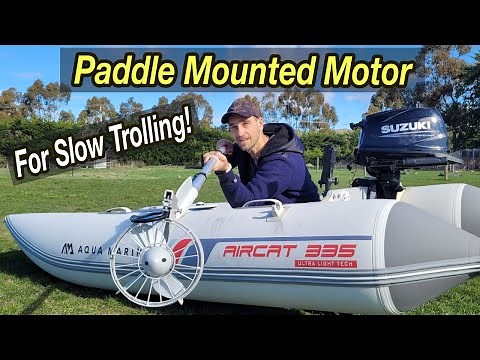 How To Add A Trolling Motor To An Inflatable Fishing Boat (Aqua Marina Aircat)