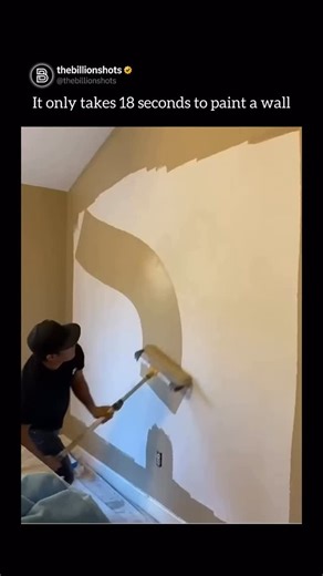The Billion Shots™ on Instagram: "To paint a wall with maximum speed and professional efficiency, the most effective method is the “W-pattern” technique combined with high-quality equipment. Instead of painting in small, vertical strips, you should load a high-capacity microfiber roller and draw a large, continuous “W” or “M” shape across a 3-foot section of the wall. Once the pattern is laid down, you immediately fill in the gaps with horizontal and vertical strokes without lifting the roller;