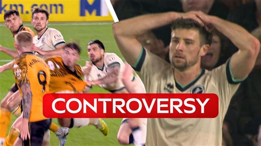 Hull vs Millwall: Ryan Leonard opening goal disallowed for a foul by Tristan Crama on Charlie Hughes
