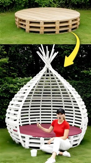 From Pallets to a Dream Garden Pod 😍🌿 | Insane DIY Outdoor Idea
