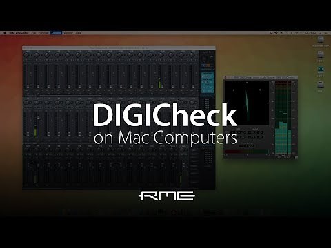 Using RME Audio DIGICheck on Mac Computers
