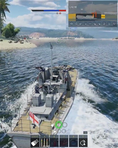 ML 1383: British Rank I coastal gunboat PVP. #navalbattles #warthunder
