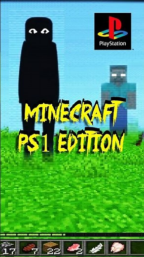 MINECRAFT PS1 EDITION... 💀💀 #minecraft