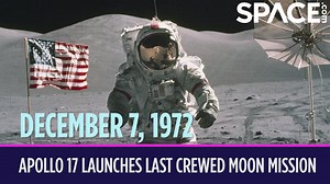 On Dec. 7, 1972, NASA launched the last crew to land on the moon with the Apollo 17 mission. Discover space history 👉 https://trib.al/nSFHQ2m Three NASA astronauts flew to the moon that day: Gene Cernan was the commander, Ronald Evans was the command module pilot, and Harrison Schmitt piloted the lander. Like most of the other Apollo missions, they lifted off from Kennedy Space Center's historic launchpad 39A on a gigantic Saturn V rocket. This was the last time a Saturn V rocket would launch a